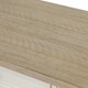 Light Brown MDF Top and White Oak Drawer Living Room Writing Desk with Lined Top