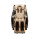 A08S Brown Full-Body Electric Massage Chair with Enclosed Foot Compartment