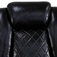 Black 3-Piece Breathable Leather Reclining Living Room Set with LED Lighting