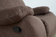 Tan 3-Piece Fluffy Fabric Reclining Living Room Set with Sofa Loveseat and Chair