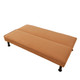 Dark Orange Flannel Living Room Convertible Sleeper Sofa with Upholstered Design