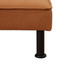Dark Orange Flannel Living Room Convertible Sleeper Sofa with Upholstered Design