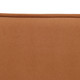 Dark Orange Flannel Living Room Convertible Sleeper Sofa with Upholstered Design