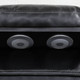 Black 3-Piece Breathable Leather Reclining Living Room Set with Cup Holders