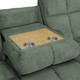 Green 3-Piece Corduroy Reclining Living Room Set with Sofa Loveseat and Chair