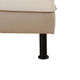 Khaki Flannel Convertible Sleeper Sofa with Adjustable Construction and Profile
