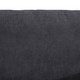 Dark Gray 3-Piece Corduroy Modular Sofa with Track Arms and Nailhead Trim