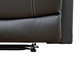 Black 3-Piece Semi-PU Synthetic Leather Reclining Living Room Set with Cup
