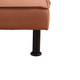 Tan Flannel Convertible Sleeper Sofa with Adjustable Construction and Cushioning