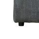 Dark Gray 3-Piece Corduroy Modular Sofa with Double Track Arms and Deep Cushions