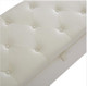 48-Inch Beige Linen Button-Tufted Storage Bench with Safety-Close Hinges