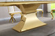 Genuine Marble Dining Table with Stainless Steel Frame