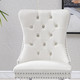 Black Gold Modern Velvet Upholstered Dining Chair Set of 2