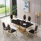 Stone-Look MDF Dining Table