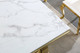 Gold Genuine Marble Dining Table with Stainless Steel Frame