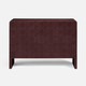 Harlow 48-Inch Dresser - Oxblood Realistic Faux Shagreen