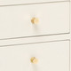 Jarin 36-Inch White Faux Belgian Linen Dresser
