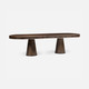 Holland 136-Inch Extension Dining Table - Burnt Umber Walnut