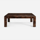 Carson 60-Inch Coffee Table - Brown Stained Poplar Burl