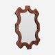 Rafael 30-Inch Mirror - Brown Stain Burl