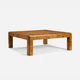 Carson 48-Inch Coffee Table - Dark Stained Poplar Burl