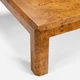 Carson 48-Inch Coffee Table - Dark Stained Poplar Burl