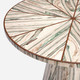 Novak 32-Inch Entry Table - Light Teal and Off-White Reconstituted Veneer