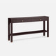 Jarin 60-Inch Aubergine Faux Belgian Linen Console Table (60 x 12 x 31 Inches)
