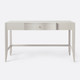 Essery Desk - French Gray Faux Raffia (54 x 24 x 31 Inches)
