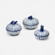 Gus 34-Piece Box Set - Blue and White Hand Crafted Stoneware - Set Of