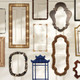 Mae 10-Light 42-Inch Mirror - Antiqued Mirror and Antiqued Brass Iron