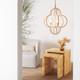 Astin 3-Light Chandelier - Natural Coco Beads (28 x 32 Inches)