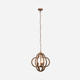 Astin 3-Light Chandelier - Tiger Eye Coco Beads (20 x 22 Inches)