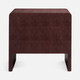 Harlow 30-Inch Nightstand - Oxblood Realistic Faux Shagreen