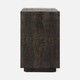 Pierce 30-Inch Nightstand - Dark Mushroom Faux Crocodile and Polished Gold Brass
