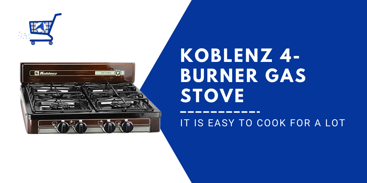 4 Burner Gas Stove Top, Bronze - PFK-400