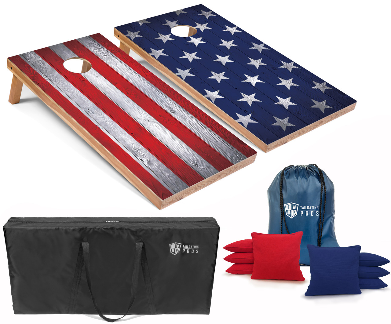 4'x2' State Flag Cornhole Board Sets - Tailgating Pros