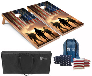 4'x2' Three Soldiers Cornhole Boards 4'x2' Three Soldiers Cornhole Boards