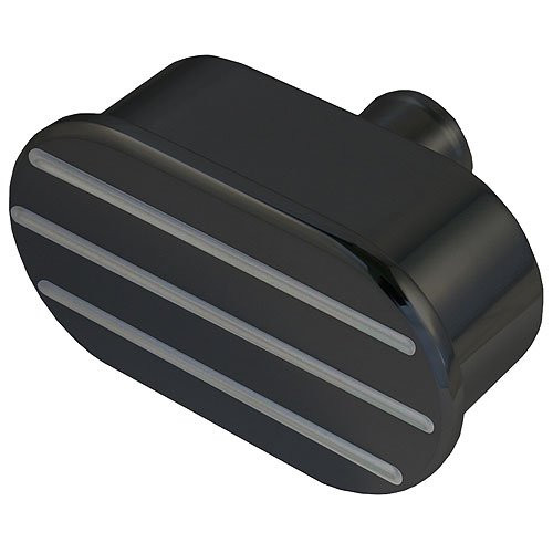 Billet Breather Ribbed W/ PCV Valve; Silverline Series - All