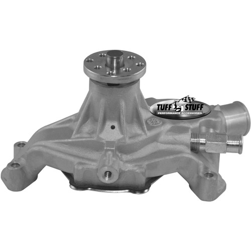 Small Block Chevy Aluminum Serpentine System Reverse Rotation Water Pump; As Cast - All American Billet 1635N
