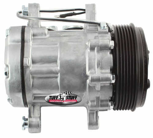 Peanut Style Air Conditioning Compressor; As Cast - All American Billet 4517NC6G