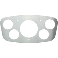 1933 Ford Billet Dash Insert W/ 5 Gauge Holes; Machined Finish W/ Clear Anodized - All American Billet MT63ANP