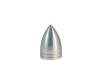 Billet Air Cleaner Nut 1.25" Diameter Bullet; Machined Finish - All American Billet ACNB125