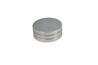 Billet Air Cleaner Nut Standard W/ Grooves; Polished Finish - All American Billet ACNS125-P