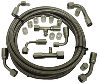 Billet Air Conditioning Hose Kit; Straight - All American Billet 343120