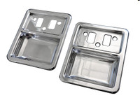 1968-1977 Bronco Billet Interior Door Cups; Polished Finish - All American Billet DHC-FB6877-P