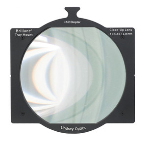 Lindsey Optics 4"x5.65" +1/2 Diopter Brilliant² Tray Mount Close-Up Lens Lindsey Optics 4"x5.65" +1/2 Diopter Brilliant² Tray Mount Close-Up Lens