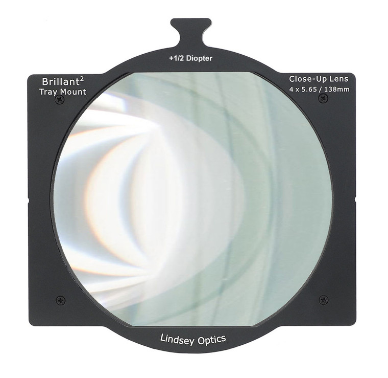 Lindsey Optics 4"x5.65" +1/2 Diopter Brilliant² Tray Mount Close-Up Lens