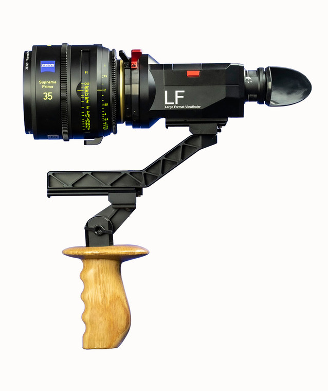 Lindsey Optics Large Format Viewfinder with handle extension and Oak handle