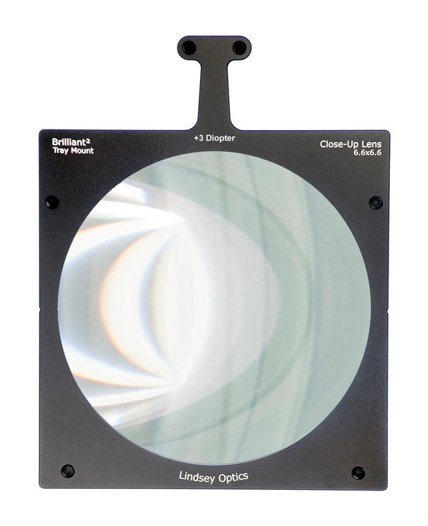 Lindsey Optics 6.6x6.6" +3 Diopter Tray Mount Close-Up Lens